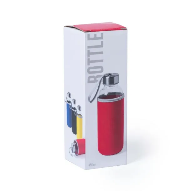  Staklena sportska boca 420ml Crvena