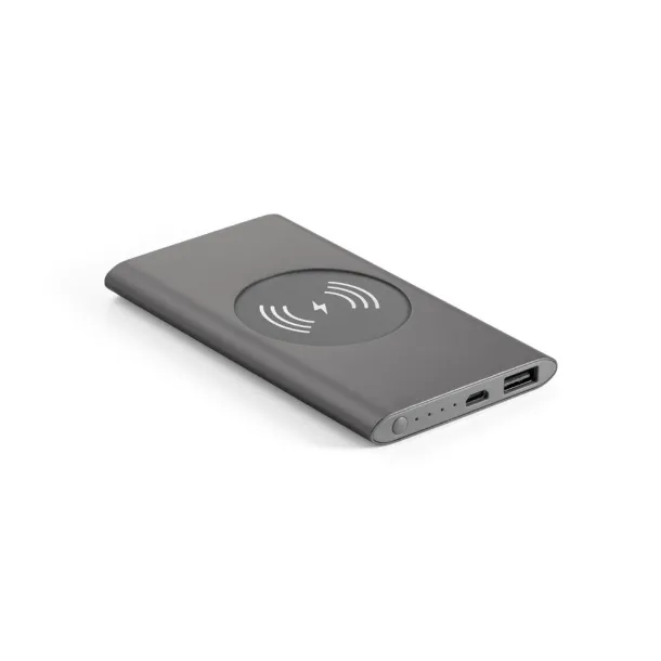 CASSINI Portable battery and wireless charger Dark grey