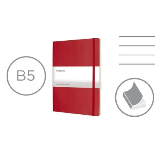  MOLESKINE notes cca A4 red