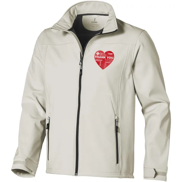 Langley softshell jacket - Elevate Life Light grey