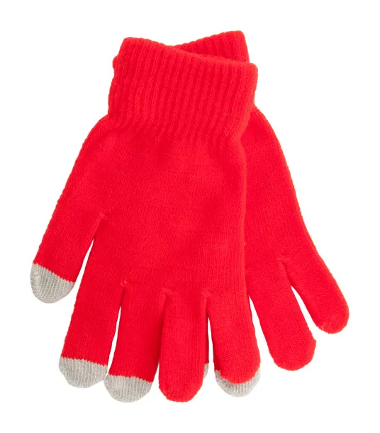 Actium touch screen gloves Red Grey