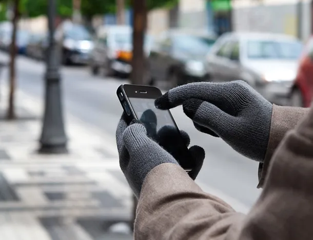 Tapster touch screen gloves ash grey