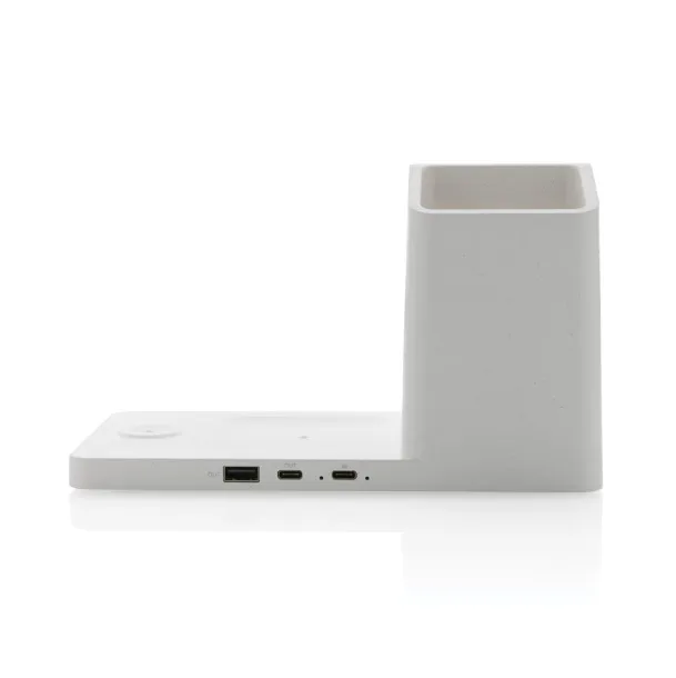  Ontario RCS recycled plastic & bamboo 15W 3 in 1 wireless - XD Xclusive White 