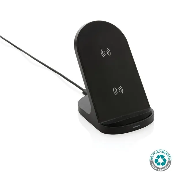  RCS recycled plastic double coil wireless stand 15W - XD Collection Black 