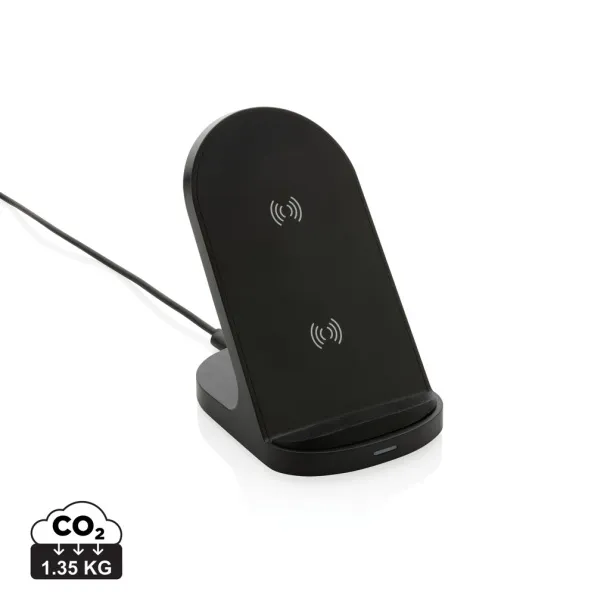  RCS recycled plastic double coil wireless stand 15W - XD Collection Black 