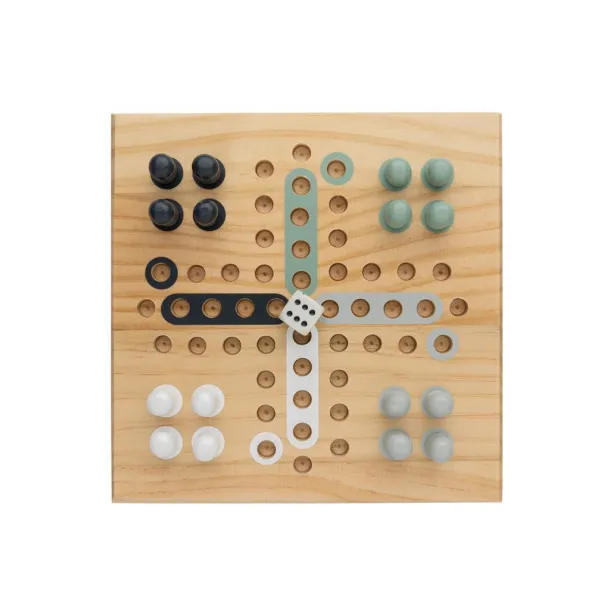  Claire wooden Ludo game - XD Collection brown 