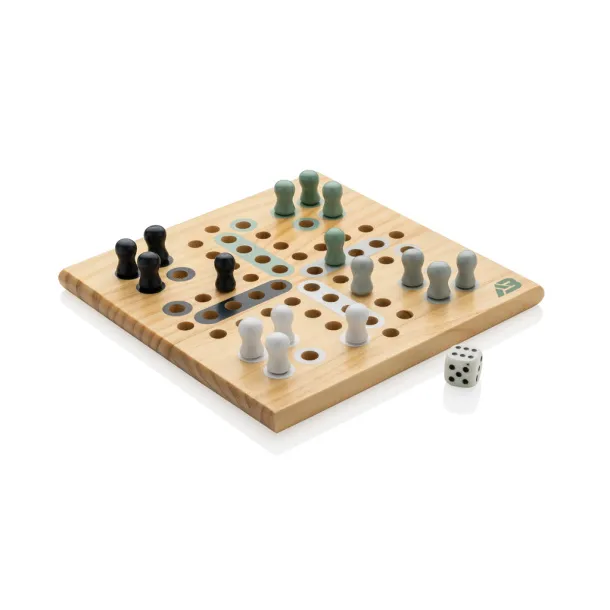  Claire wooden Ludo game - XD Collection brown 