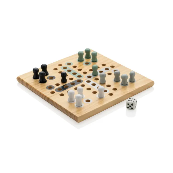  Claire wooden Ludo game - XD Collection brown 