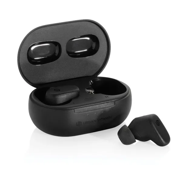 Urban Vitamin Gilroy hybrid ANC and ENC earbuds - Urban Vitamin Black 