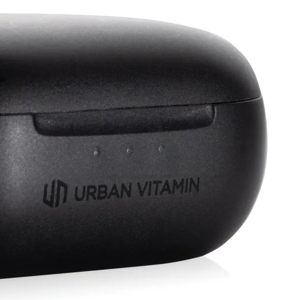 Urban Vitamin Gilroy hybrid ANC and ENC earbuds - Urban Vitamin Black 