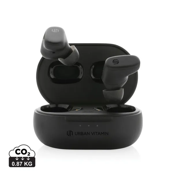 Urban Vitamin Gilroy hybrid ANC and ENC earbuds - Urban Vitamin Black 