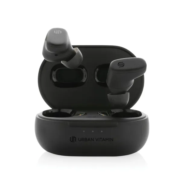 Urban Vitamin Gilroy hybrid ANC and ENC earbuds - Urban Vitamin Black 