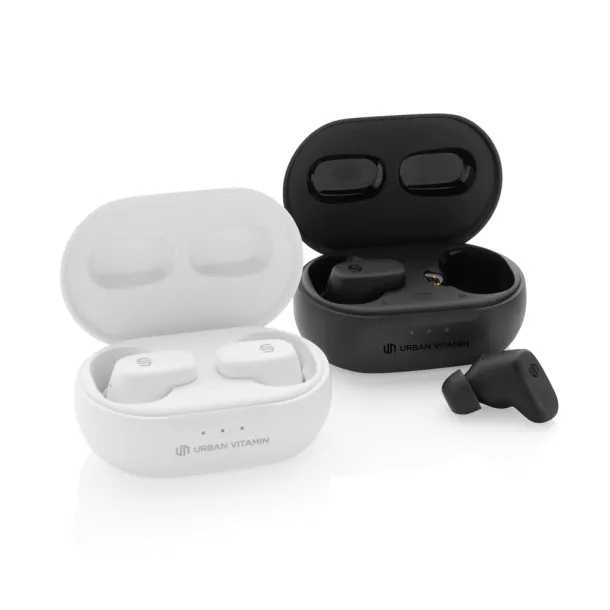 Urban Vitamin Gilroy hybrid ANC and ENC earbuds - Urban Vitamin Black 