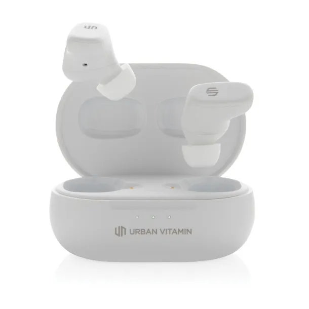 Urban Vitamin Gilroy hybrid ANC and ENC earbuds - Urban Vitamin White 