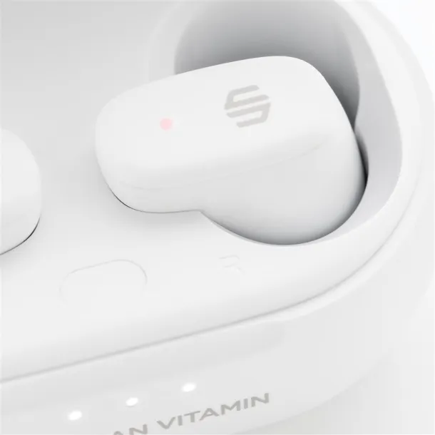 Urban Vitamin Gilroy hybrid ANC and ENC earbuds - Urban Vitamin White 