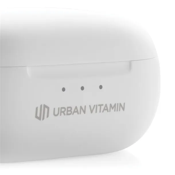 Urban Vitamin Gilroy hybrid ANC and ENC earbuds - Urban Vitamin White 