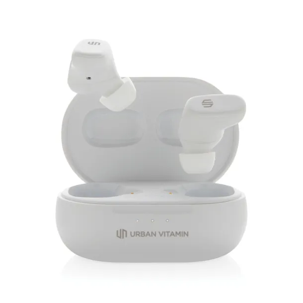 Urban Vitamin Gilroy hybrid ANC and ENC earbuds - Urban Vitamin White 