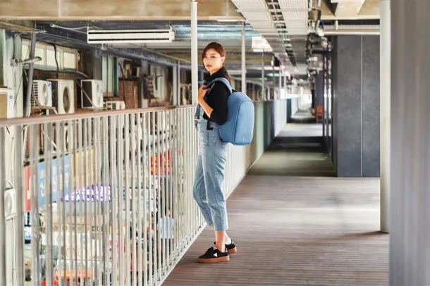  Bobby Hero Small, Anti-theft backpack - XD Design light blue, blue Black