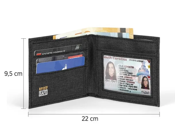 CASH PLUS RFID wallet - BRUNO Black