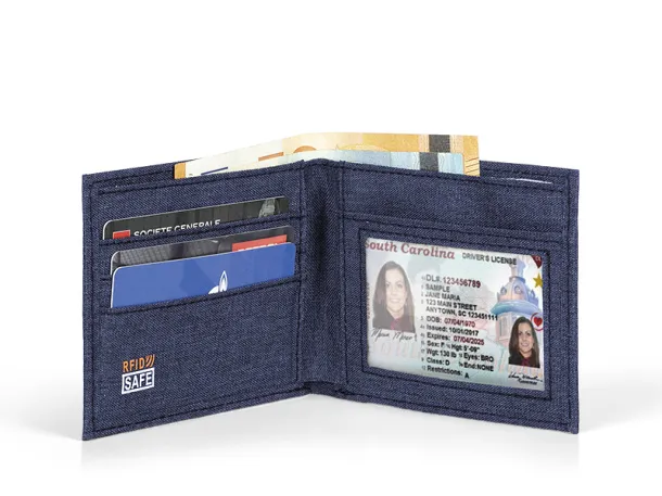 CASH PLUS RFID wallet - BRUNO Blue