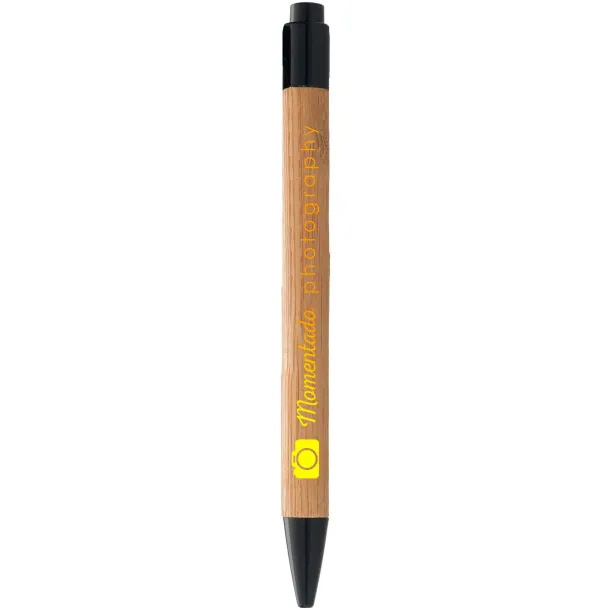 Borneo bamboo ballpoint pen Natural Crna