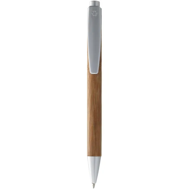 Borneo bamboo ballpoint pen Natural Silver