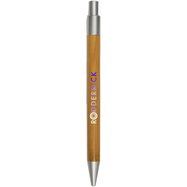 Borneo bamboo ballpoint pen Natural Silver