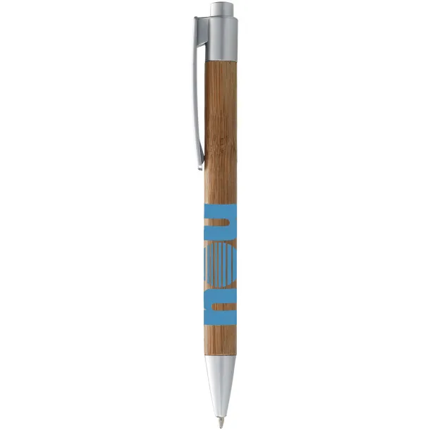 Borneo bamboo ballpoint pen Natural Silver