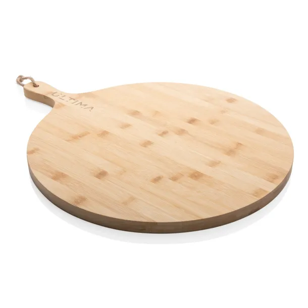  Ukiyo bamboo round serving board - Ukiyo Brown 