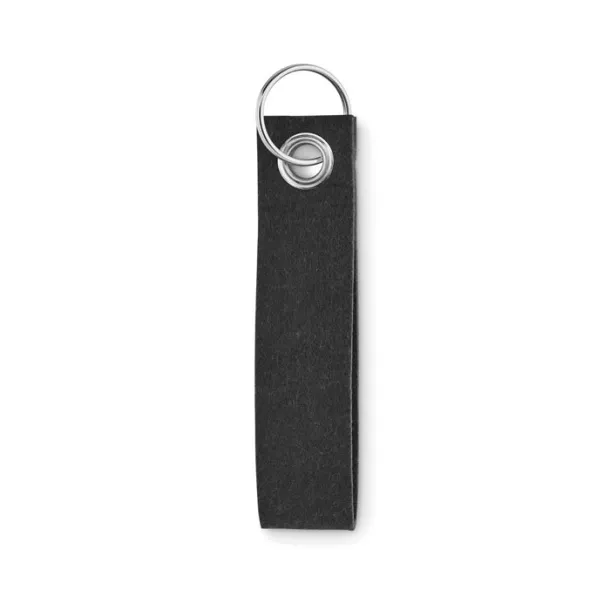 SUORA RPET felt keyring Black