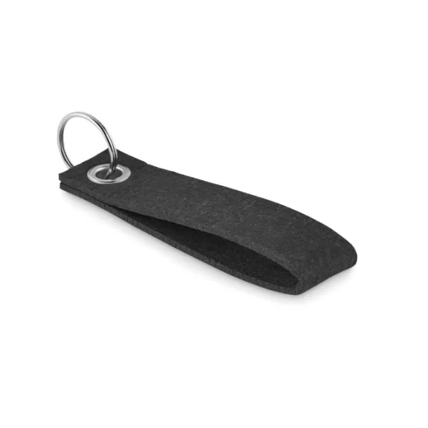 SUORA RPET felt keyring Black