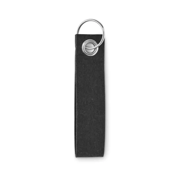 SUORA RPET felt keyring Black