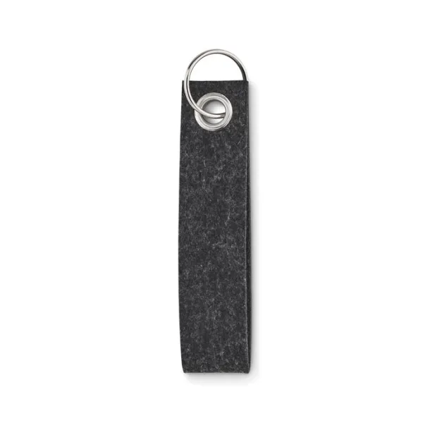 SUORA RPET felt keyring stone grey