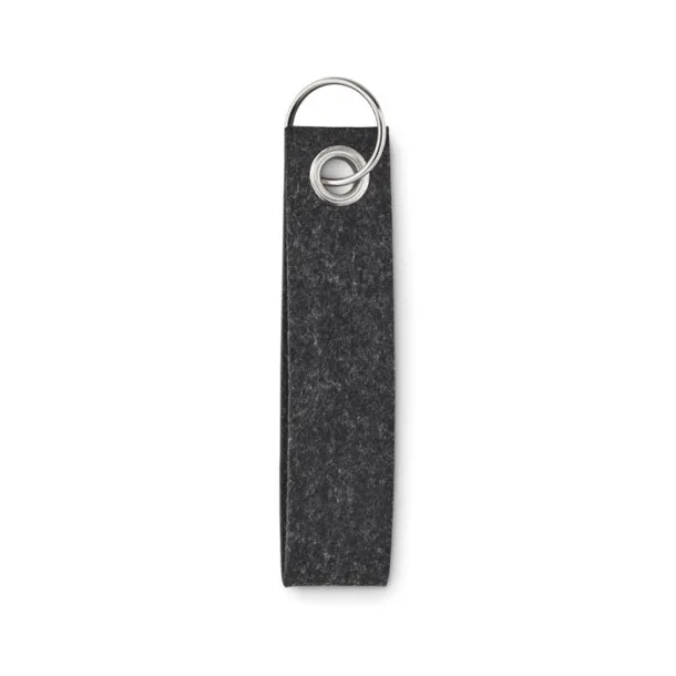 SUORA RPET felt keyring stone grey