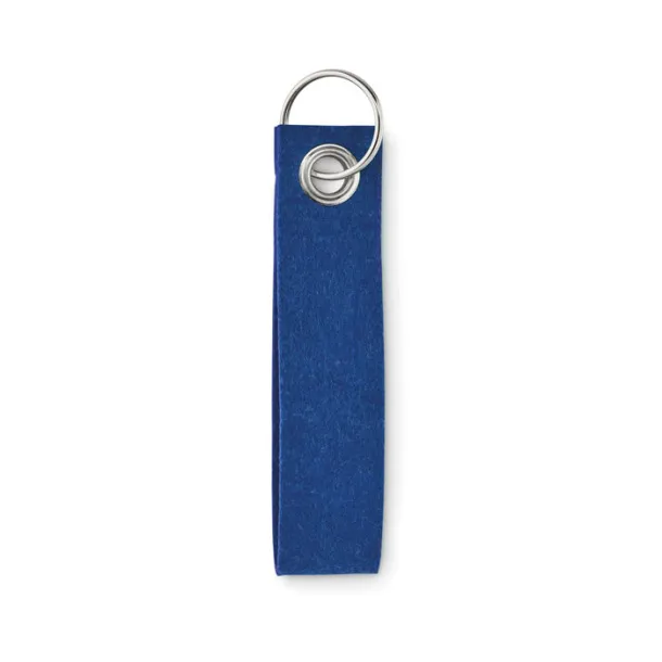 SUORA RPET felt keyring Royal blue