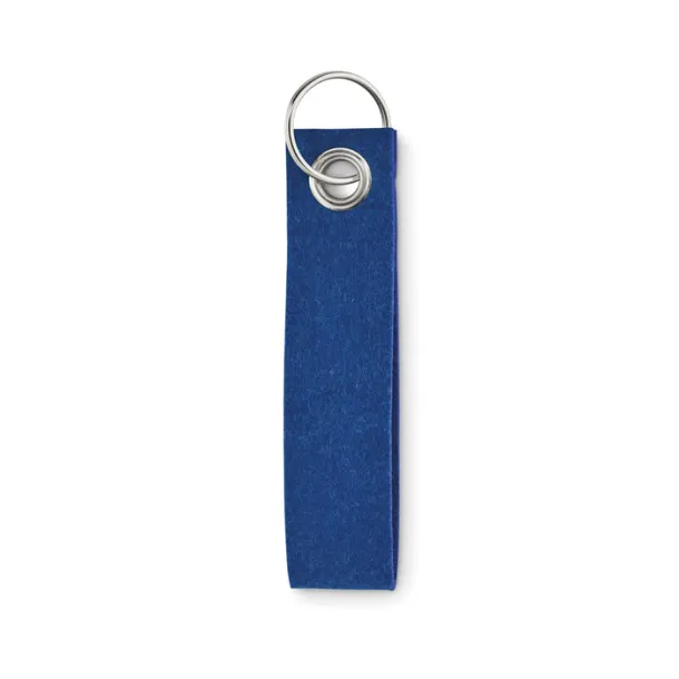 SUORA RPET felt keyring Royal blue