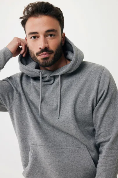  Iqoniq Rila lightweight recycled cotton hoodie - iqoniq anthracite 