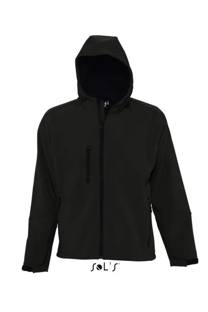  SOL'S REPLAY MEN - HOODED SOFTSHELL - SOL'S Black