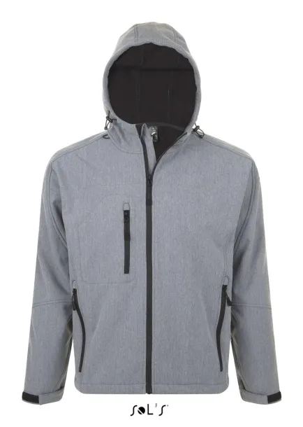  SOL'S REPLAY MEN - HOODED SOFTSHELL - SOL'S Grey Melange