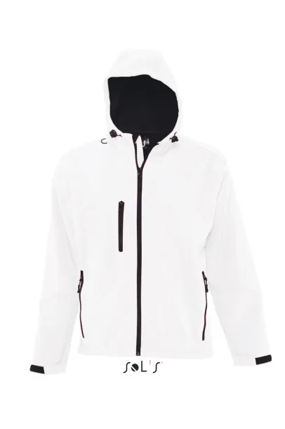  SOL'S REPLAY MEN - HOODED SOFTSHELL - SOL'S White