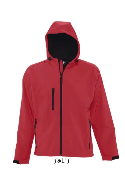  Softshell jakna s kapuljačom - SOL'S Pepper Red