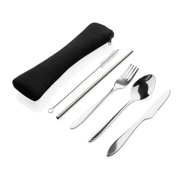  4 PCS stainless steel re-usable cutlery set - XD Collection Silver 