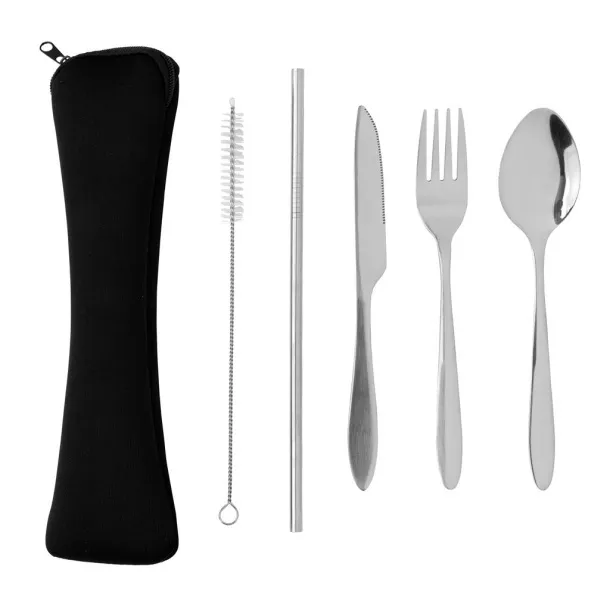  4 PCS stainless steel re-usable cutlery set - XD Collection Silver 