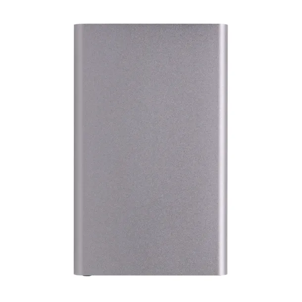  Prijenosna baterija od RCS reciklirane plastike/aluminija, 4 000 mAh - XD Collection Siva