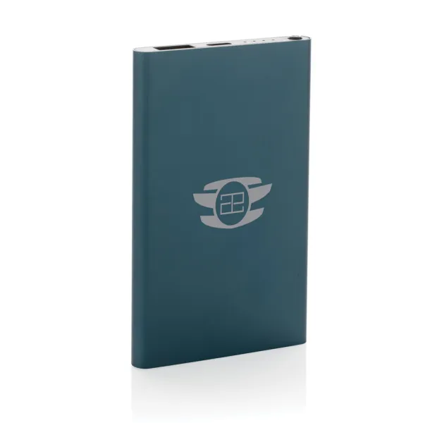  Prijenosna baterija od RCS reciklirane plastike/aluminija, 4 000 mAh - XD Collection Plava