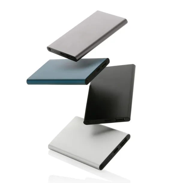  Prijenosna baterija od RCS reciklirane plastike/aluminija, 4 000 mAh - XD Collection Plava