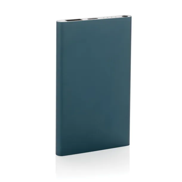  Prijenosna baterija od RCS reciklirane plastike/aluminija, 4 000 mAh - XD Collection Plava