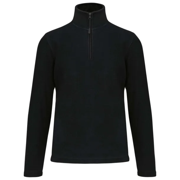 ENZO ZIP NECK MICROFLEECE JACKET - Kariban Black