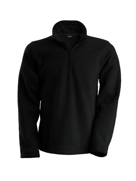 ENZO ZIP NECK MICROFLEECE JACKET - Kariban Black