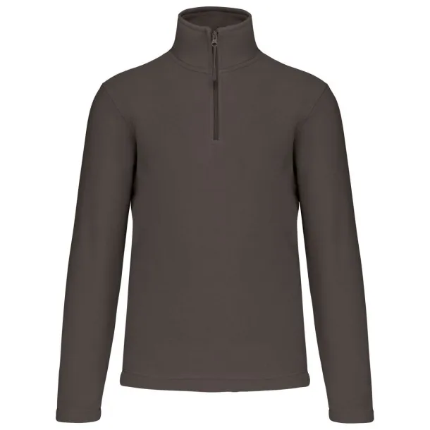 ENZO ZIP NECK MICROFLEECE JACKET - Kariban Khaki